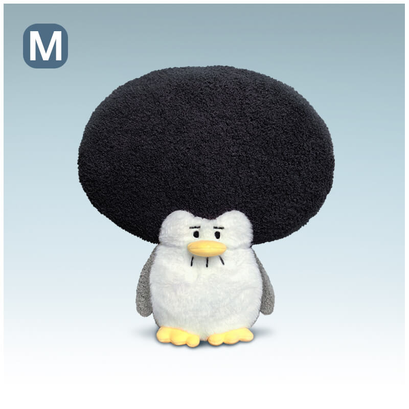 Afro-hair Penguin Stuffed Plush