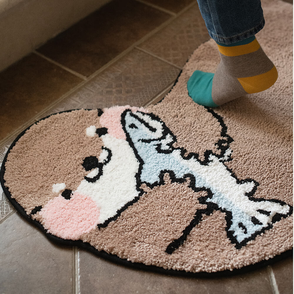 Cute Sea Otter Shaped Area Rug, Otter Carpet