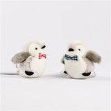 Cute Couple Penguin Keychain Bag Charm With Magnet