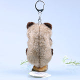 Cute Raccoon Plush Bag Charm, Animal Keychain