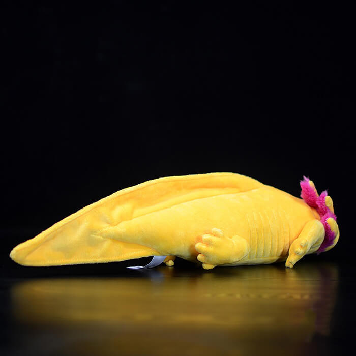 Realistic Yellow Axolotl Stuffed Animal Plush Toy