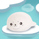 Soft Seal Hugging Pillow With Stars In The Eyes