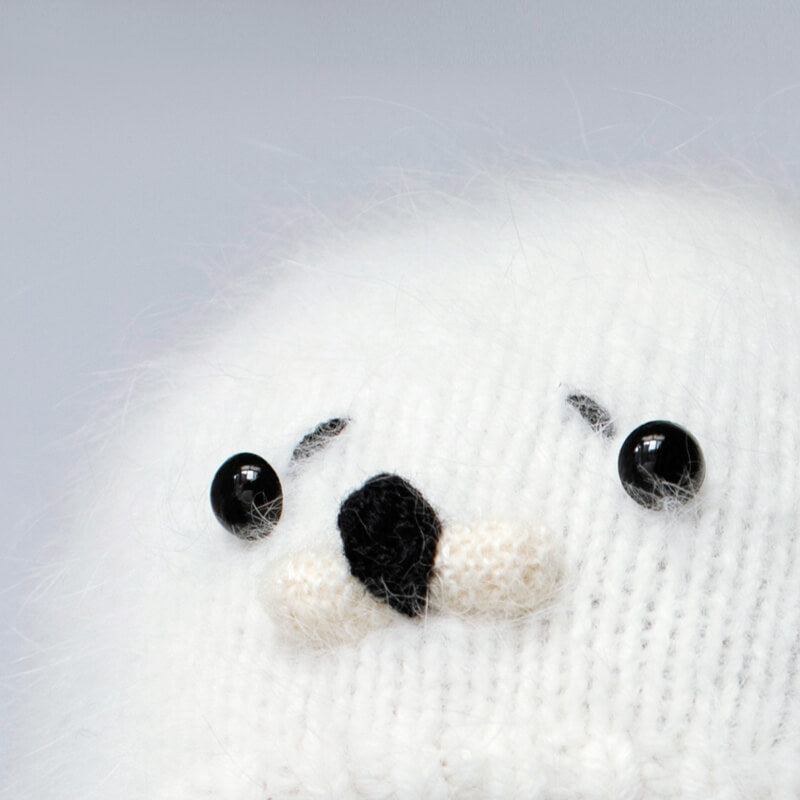 Hand-knitted Baby Seal Hat