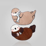 Cute Sea Otter Shaped Area Rug, Otter Carpet