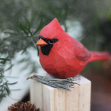 Handmade Carved Bird Figurine