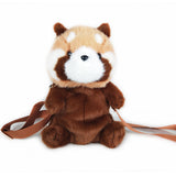 Red Panda Crossbody Bag Fluffy Animal Shoulder Bag