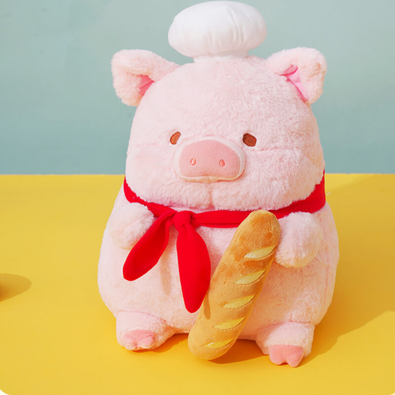 Cute Chef Pig Stuffed Animal Plush Toy