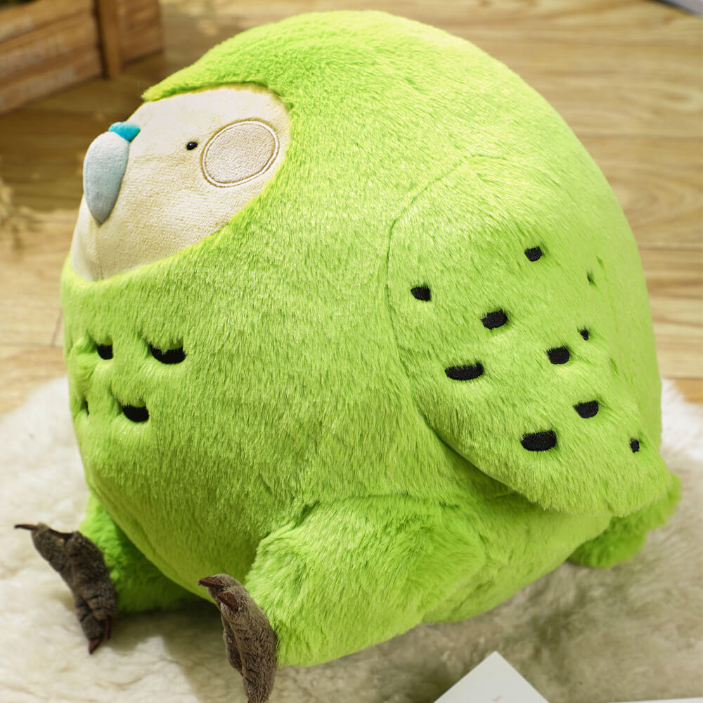 Chubby Kakapo Stuffed Animal Plush Toy, New Zealand Bird Plushies