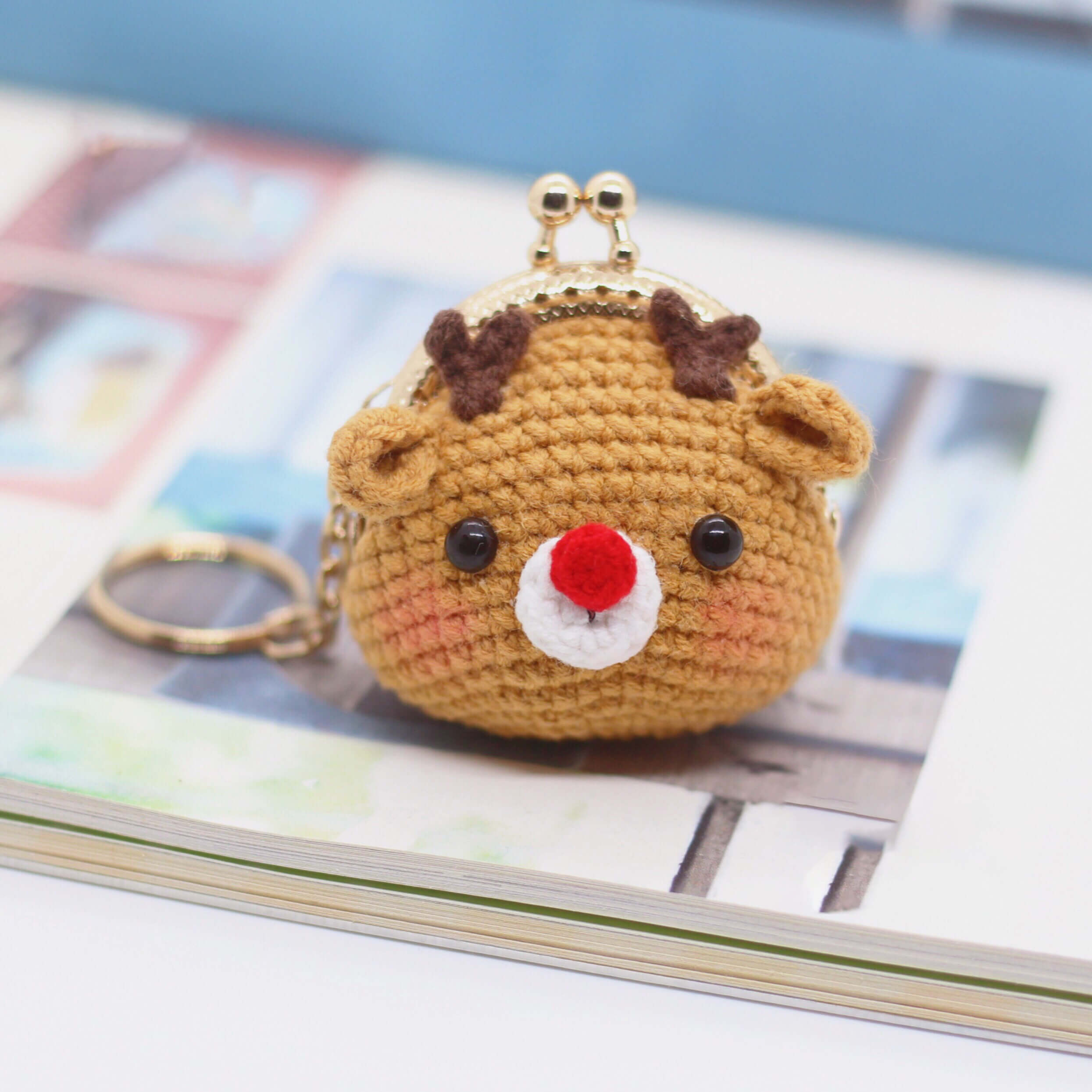 Handmade Crocheter Animal Bag Charm Keycharm