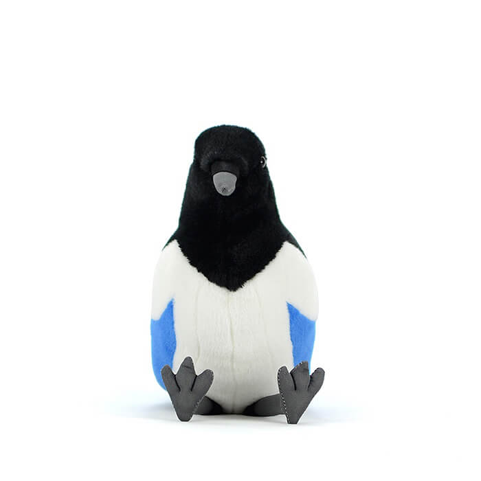 Realistic Eurasian Magpie Stuffed Animal Plush Toy