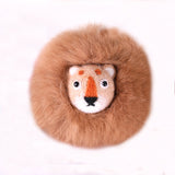 Handmade Wool Felt Lion Bag Charm, Keychain
