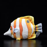 Realistic Copperband Butterflyfish Stuffed Animal Plush Toy