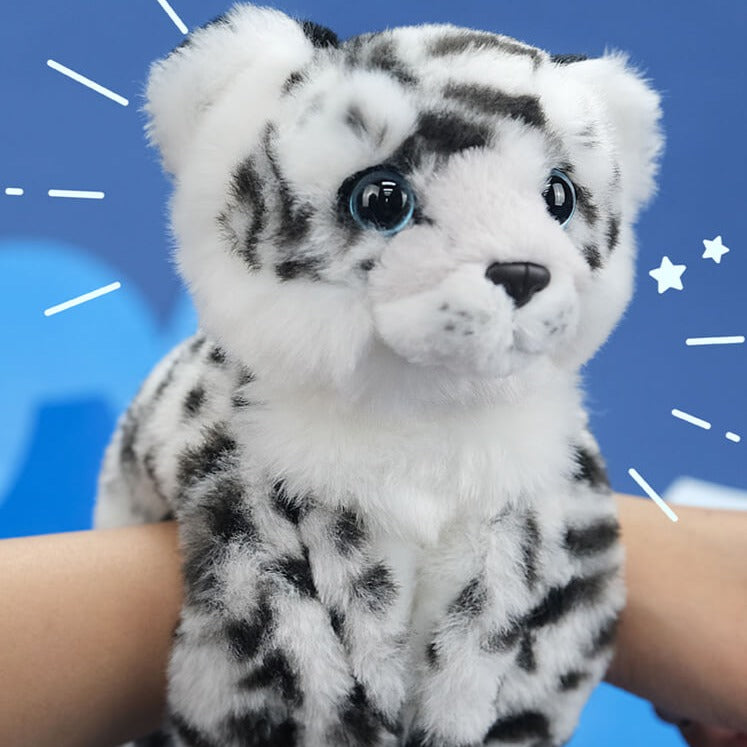 Snow Leopard Stuffed Plush Slap Bracelet