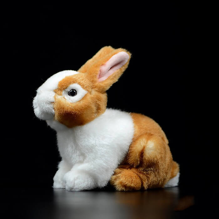 Realistic Netherland Dwarf Rabbit Stuffed Animal Plush Toy – KEAIART