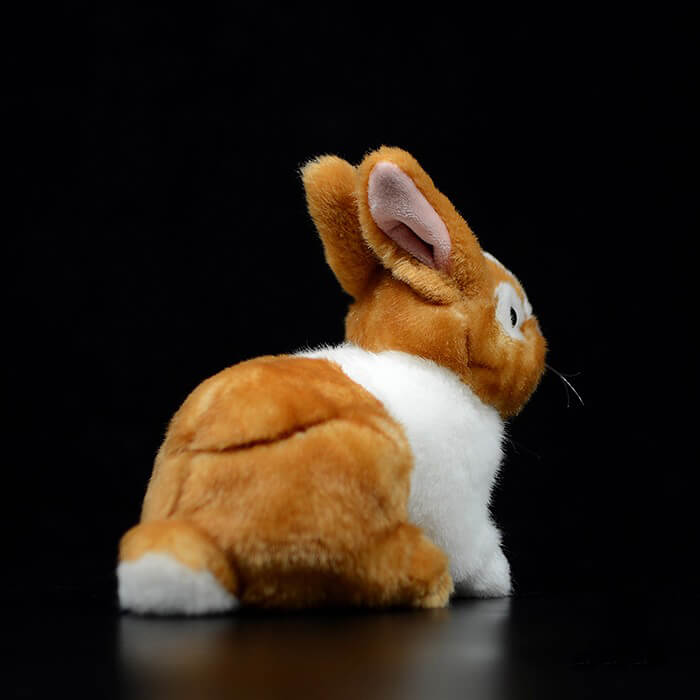 Stuffed Dwark Rabbit Realistic Netherland Dwarf Rabbit Stuffed Animal Plush Toy – KEAIART