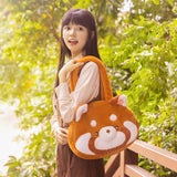 Two-Purpose Red Panda Big Handbag, Crossbody Bag