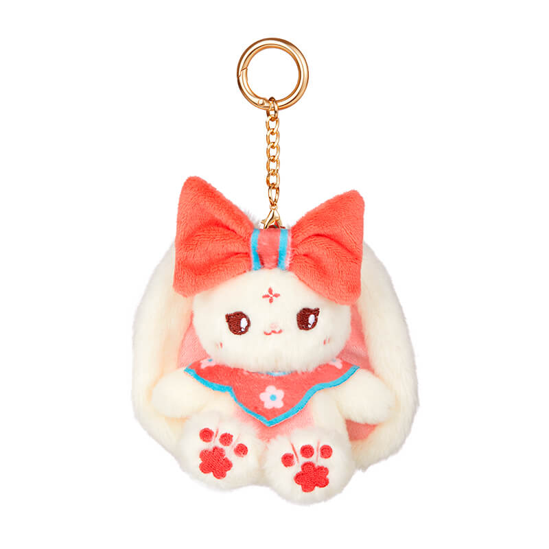 Cute Rabbit Plush Bag Charm, Stuffed Bunny Keychain