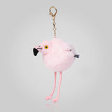 Little Flamingo Plush Bag Charm, Stuffed Animal Keychain