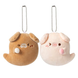 Couple Pig Ghost Bag Charm Keychain with Magnet