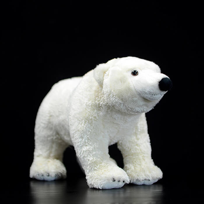 Realistic Polar Bear Stuffed Animal Plush Toy – KEAIART