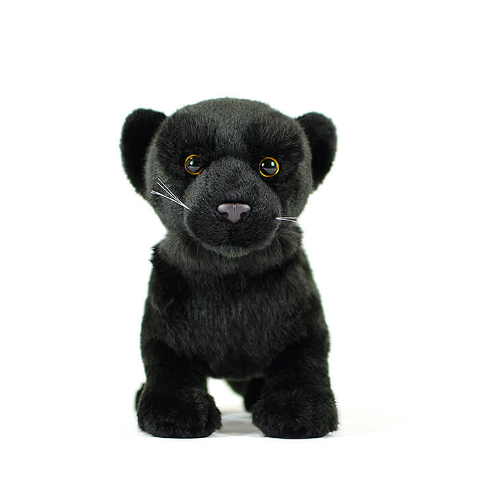 Realistic Black Cheetah Stuffed Animal Plush Toy
