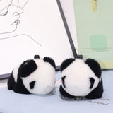 Fluffy Panda Stuffed Plush Bag Charm