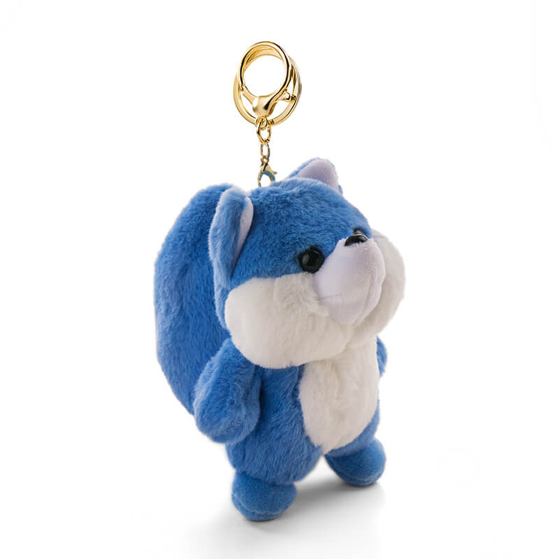 Cute Fox Plush Bag Charm, Stuffed Animal Keychain