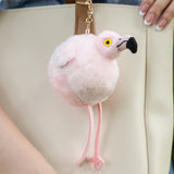 Little Flamingo Plush Bag Charm, Stuffed Animal Keychain