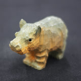 Handmade Carved Hippo Figurine