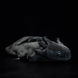 Realistic Black Axolotl Stuffed Animal Plush Toy