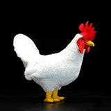 Realistic White Rooster Stuffed Animal Plush Toy