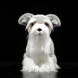 Realistic Miniature Schnauzer Stuffed Animal Plush Toy