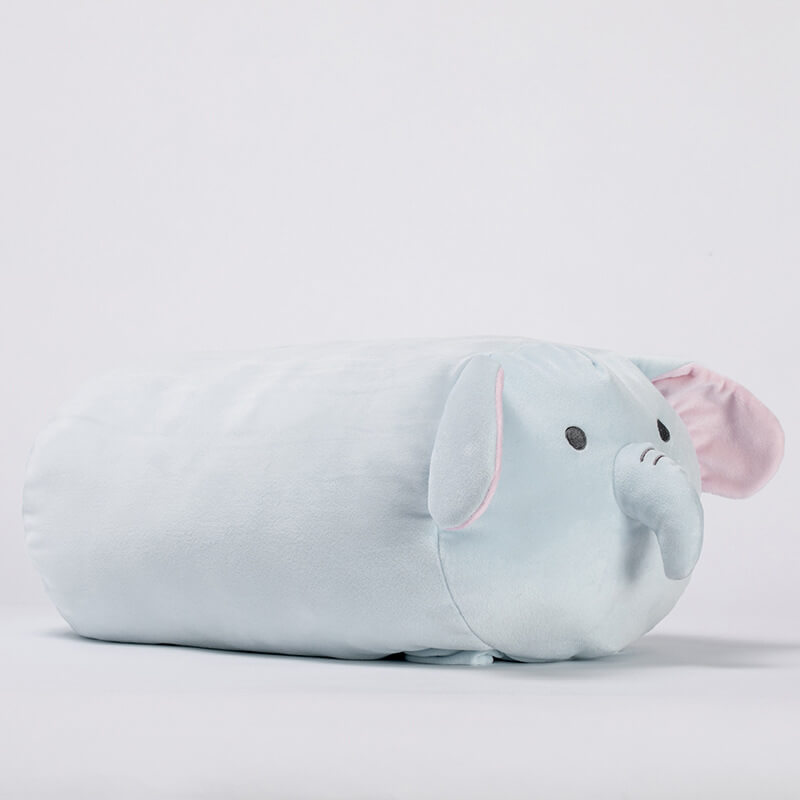 Chubby Elephant Hugging Stuffed Plush Pillow 