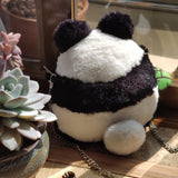 Cute Panda Back Shape Crossbody Bag, Animal Shoulder Bag