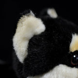 Realistic Black Husky Dog Stuffed Animal Plush Toy