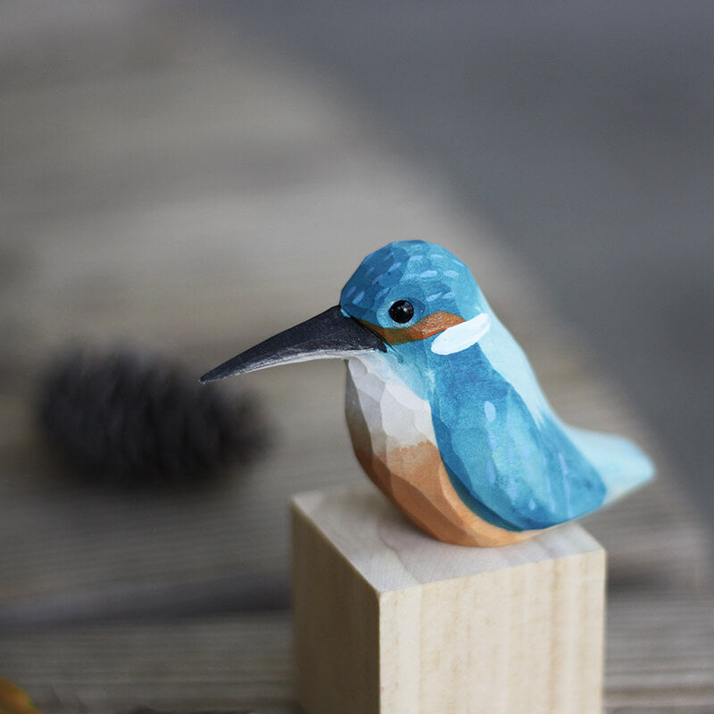 Handmade Carved Bird Figurine