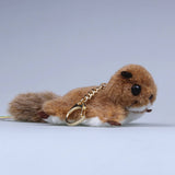Plush Flying Squirrel Bag Charm, Stuffed Animal Keychain