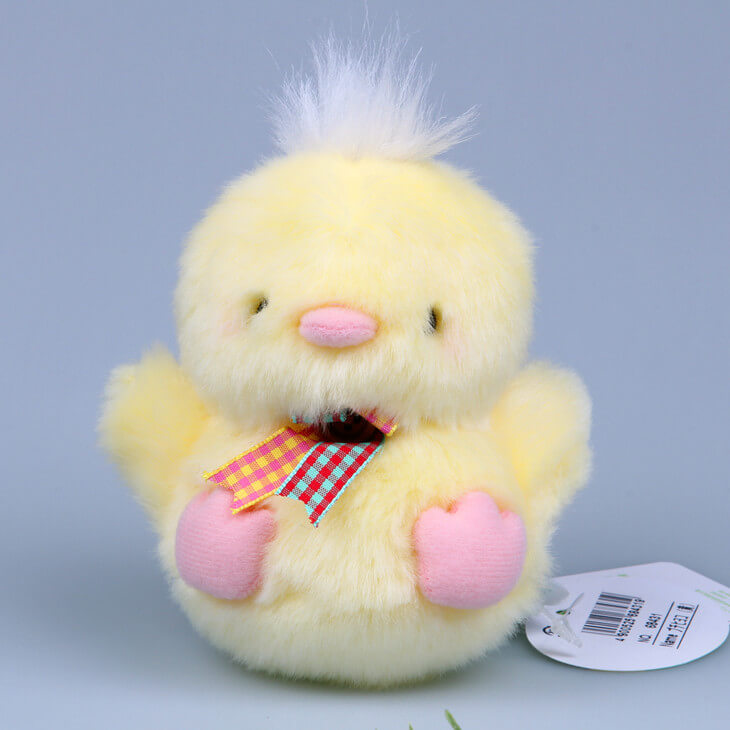 Plush Chick Bag Charm, Stuffed Animal Keychain