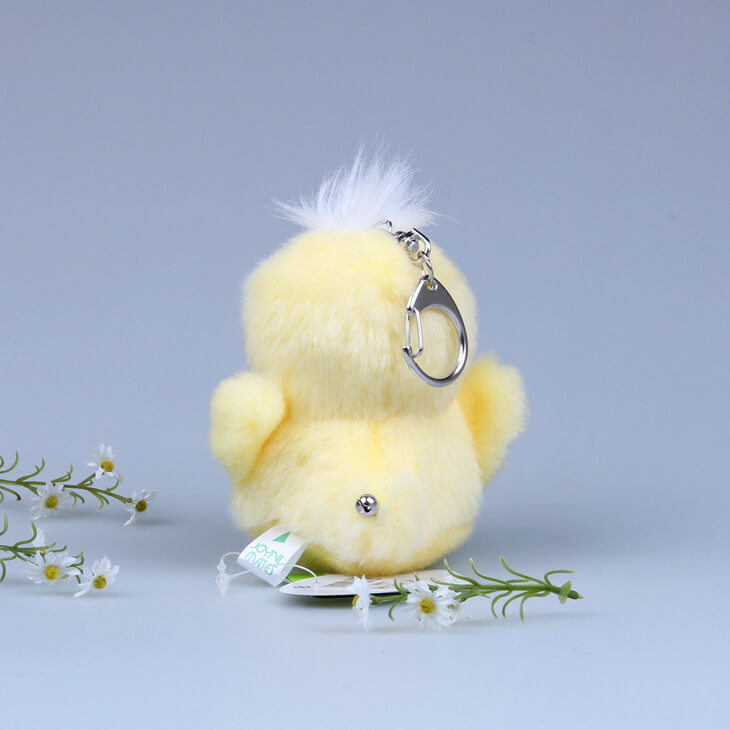 Plush Chick Bag Charm, Stuffed Animal Keychain