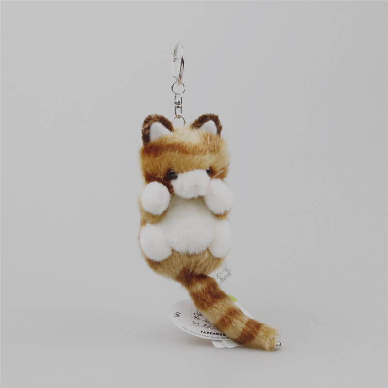 Cute Plush Cat Bag Charm, Stuffed Animal Keychain