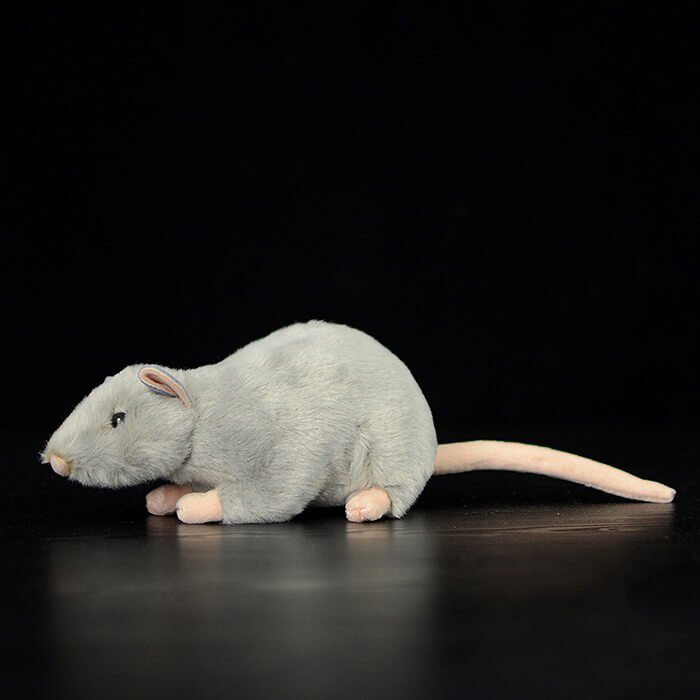 Realistic Little Grey Mouse Stuffed Animal Plush Toy