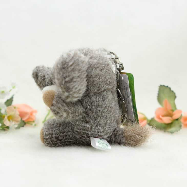 Plush Elephant Bag Charm, Stuffed Animal Keychain