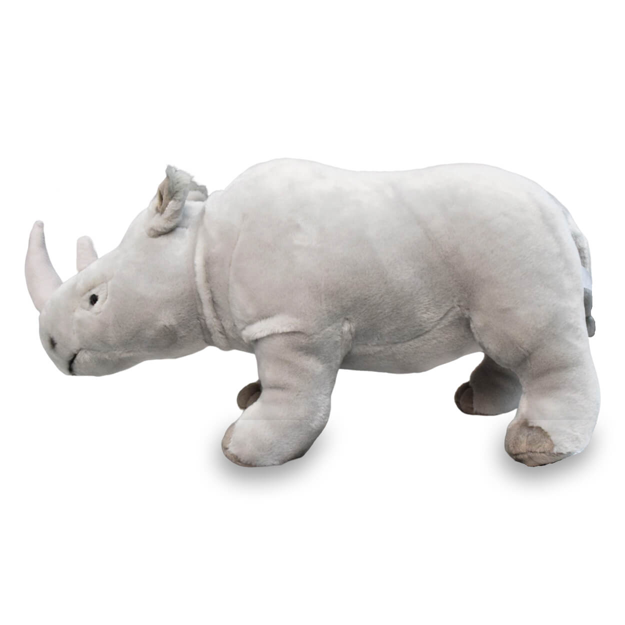 Realistic White Rhinoceros Stuffed Animal Plush Toy