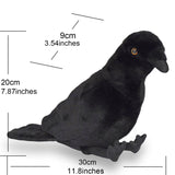 Realistic Large-Billed Crow Stuffed Animal Plush Toy