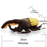 Realistic Hercules Beetle Stuffed Animal Plush Toy